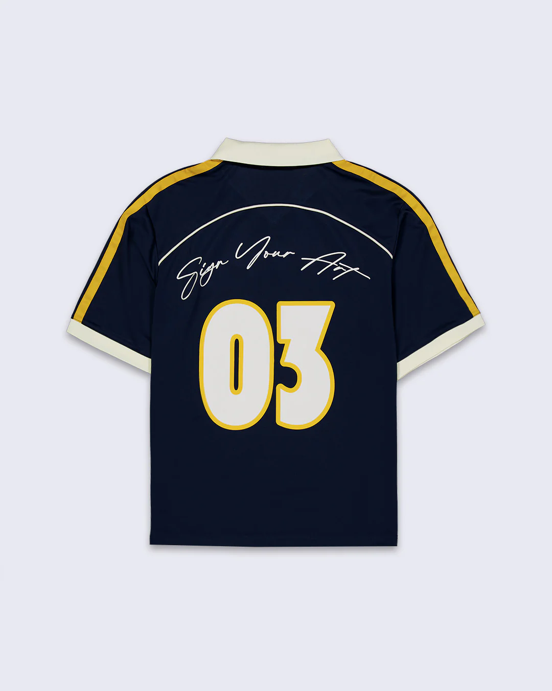 Navy Ink Football Tee - Image 4