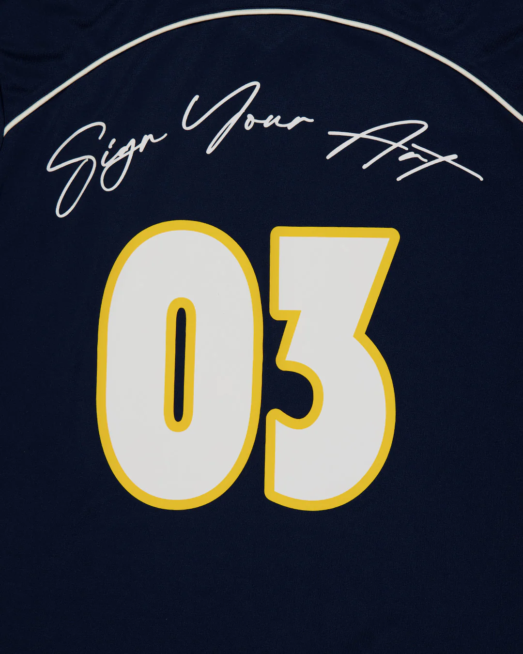 Navy Ink Football Tee - Image 6